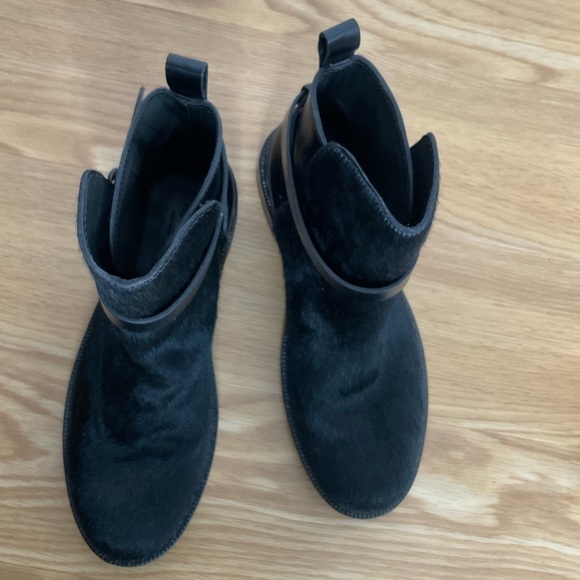 Rag & Bone Driscoll Chelsea Fur and Leather Boots Size 36.5 Black - Picture 11 of 14